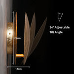 LIVARA Eclipse LED Wall Light Textured Double Disc Sconce for Bedroom Living Room & Hallway - Gold & Bronze