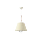 LIVARA Chevron Pattern Pendant Light Conical Hanging Lamp for Dining Room Bedroom & Living Room - Natural Beige