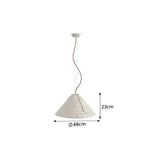 LIVARA Stitched Fabric Cone Floor Lamp Soft Ambient Standing Light for Living Room Bedroom & Reading Corner - Beige & Black