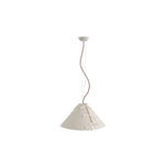 LIVARA Stitched Fabric Cone Floor Lamp Soft Ambient Standing Light for Living Room Bedroom & Reading Corner - Beige & Black