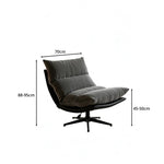 LIVARA Lounge Chair - Corduroy Upholstery with Adjustable Height and 360-Degree Swivel Base, Modern Reclining Accent Chair for Living Room & Bedroom - Grey