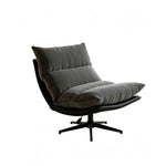 LIVARA Lounge Chair - Corduroy Upholstery with Adjustable Height and 360-Degree Swivel Base, Modern Reclining Accent Chair for Living Room & Bedroom - Grey
