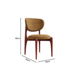 LIVARA Dining Chair - Solid Ash Wood Frame with Textured Fabric Upholstery, Mid Century Accent Chair for Dining Room & Living Space - Yellow