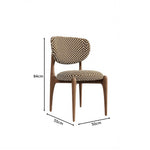 LIVARA Dining Chair - Solid Ash Wood Frame with Textured Fabric Upholstery, Mid Century Accent Chair for Dining Room & Living Space - Yellow & White