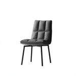 LIVARA Dining Chair - Upholstered Seat with 180-Degree Swivel Return Base, Modern Minimalist Accent Chair for Dining Room & Living Space - Grey