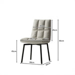 LIVARA Dining Chair - Upholstered Seat with 180-Degree Swivel Return Base, Modern Minimalist Accent Chair for Dining Room & Living Space - Light Grey