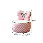 LIVARA Lounge Chair - Butterfly Backrest with Soft Velvet Upholstery and Solid Wood Frame, Cute Accent Chair for Living Room & Bedroom - Pink
