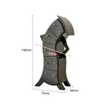 LIVARA Walnut 5-Drawer Storage Cabinet - Unique Curved Design with Brass Handles for Bedroom & Living Room - Grey