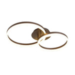 LIVARA 30/40/50cm Natural Light Modern Double-Ring LED Ceiling Light Aluminum Frame & Acrylic Shade Flush Mount Lamp