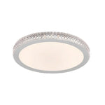 LIVARA 40/50cm LED Ceiling Light Tri-Color Dimmable Flush Mount Lamp with PMMA Shade & Iron Body for Living Room Bedroom - White