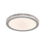 LIVARA 40/50cm LED Ceiling Light Tri-Color Dimmable Flush Mount Lamp with PMMA Shade & Iron Body for Living Room Bedroom - Gery