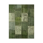 LIVARA 160/200cm Elegant Vintage Loop-Pile Rug Waterproof Stain-Resistant Anti-Static Soft & Durable - Green