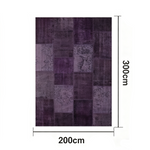 LIVARA 160/200cm Elegant Vintage Loop-Pile Rug Waterproof Stain-Resistant Anti-Static Soft & Durable - Purple