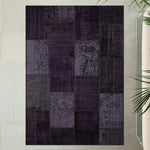 LIVARA 160/200cm Elegant Vintage Loop-Pile Rug Waterproof Stain-Resistant Anti-Static Soft & Durable - Purple