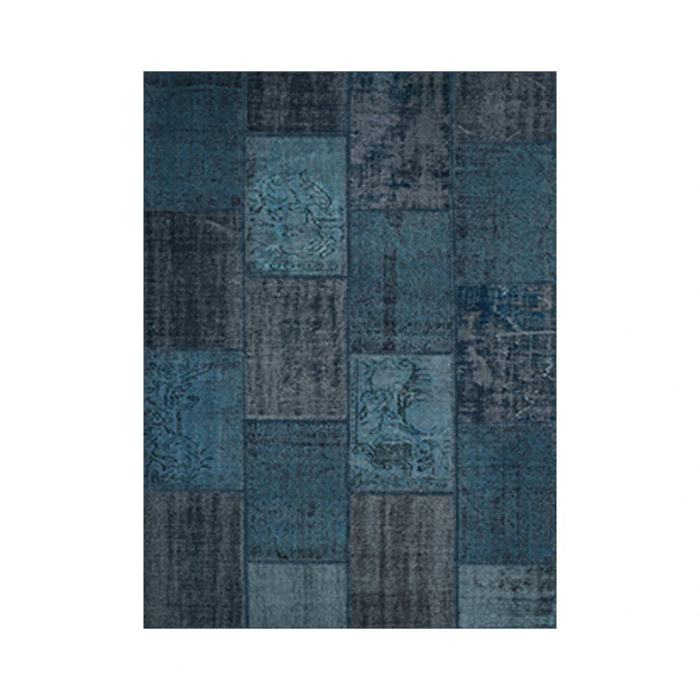 LIVARA 160/200cm Elegant Vintage Loop-Pile Rug Waterproof Stain-Resistant Anti-Static Soft & Durable - Blue