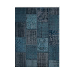 LIVARA 160/200cm Elegant Vintage Loop-Pile Rug Waterproof Stain-Resistant Anti-Static Soft & Durable - Blue