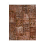 LIVARA 160/200cm Elegant Vintage Loop-Pile Rug Waterproof Stain-Resistant Anti-Static Soft & Durable - Brick Red