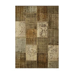 LIVARA 160/200cm Elegant Vintage Loop-Pile Rug Waterproof Stain-Resistant Anti-Static Soft & Durable - Brown