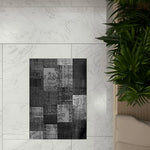 LIVARA 160/200cm Elegant Vintage Loop-Pile Rug Waterproof Stain-Resistant Anti-Static Soft & Durable - Black