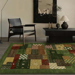 LIVARA 160/200cm Jade Green Loop-Pile Rug - Upgraded Non-Slip Eco Cotton-Latex Backing - Waterproof Stain-Resistant Soft & Durable - Green