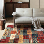 LIVARA 160/200cm Loop-Pile Rug - Upgraded Non-Slip Eco Cotton-Latex Backing - Waterproof Stain-Resistant Soft & Durable - Tribal Multi-Color