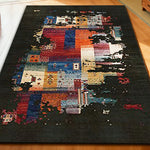 LIVARA 160/200cm Loop-Pile Rug - Upgraded Non-Slip Eco Cotton-Latex Backing - Waterproof Stain-Resistant Soft & Durable - Black
