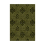 LIVARA 160/200cm Loop-Pile Rug - Non-Slip Eco Cotton-Latex Backing Easy to Clean Soft & Durable - Retro Dark Sage