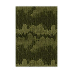 LIVARA 160/200cm Nature-Wave Loop-Pile Rug Non-Slip Eco Cotton-Latex Backing Soft & Durable Easy to Clean - Forest Green