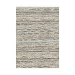 LIVARA 160/200cm Striped Loop-Pile Rug - Upgraded Non-Slip Eco Cotton-Latex Backing - Waterproof Stain-Resistant Soft & Durable - Grey Mix