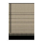 LIVARA 160/200cm Modern Striped Loop-Pile Rug - Upgraded Non-Slip Eco Cotton-Latex Backing - Waterproof Stain-Resistant Soft & Durable - Black Beige