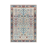 LIVARA 160/200cm Persian Gabbeh Pattern Loop-Pile Rug - Non-Slip Eco Cotton-Latex Backing - Waterproof Soft & Durable Stain-Resistant
