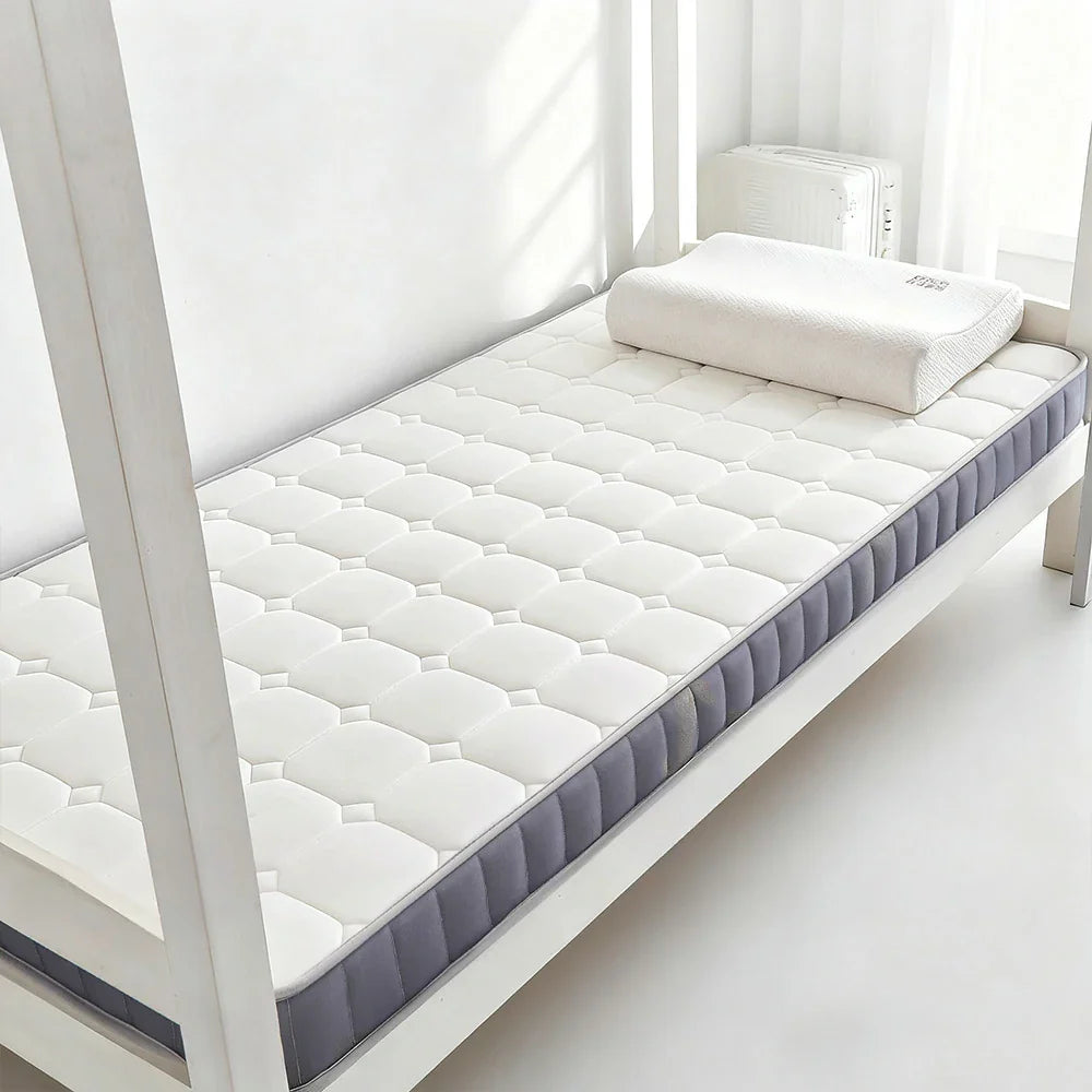 LIVARA Latex Support, Thick, Resilient Cotton 120/150/180cm Breathable 5.5cm - Memory Silk, - Foam Cover, Base Mattress Antibacterial Milk Non-Slip White