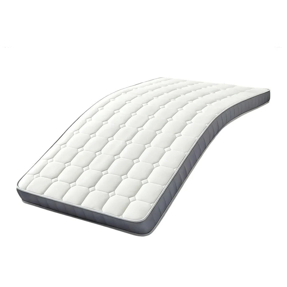 LIVARA Latex Support, Thick, Resilient Cotton 120/150/180cm Breathable 5.5cm - Memory Silk, - Foam Cover, Base Mattress Antibacterial Milk Non-Slip White