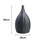 LIVARA Ceramic Decorative Ornament Artistic Display Small-Neck Bottle Form Matte Ceramic Handcrafted Stone-Texture Design
