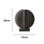 LIVARA Ceramic Decorative Ornament Artistic Display Lapis Light Grey Theme Matte Ceramic Handcrafted Stone-Texture Design