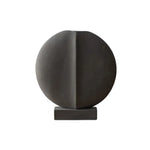 LIVARA Ceramic Decorative Ornament Artistic Display Lapis Light Grey Theme Matte Ceramic Handcrafted Stone-Texture Design