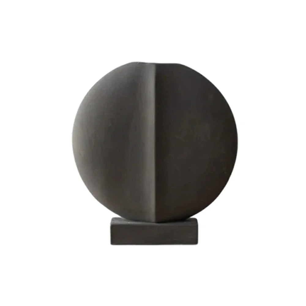 LIVARA Ceramic Decorative Ornament Artistic Display Lapis Light Grey Theme Matte Ceramic Handcrafted Stone-Texture Design
