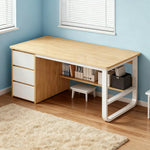 LIVARA Office Desk U-Legs, Panels, Design, Space-Saving Stable Thickened Edge - Rounded 100/120/140cm Wood