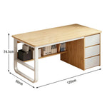 LIVARA Office Desk U-Legs, Panels, Design, Space-Saving Stable Thickened Edge - Rounded 100/120/140cm Wood