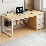 LIVARA Office Desk U-Legs, Panels, Design, Space-Saving Stable Thickened Edge - Rounded 100/120/140cm Wood