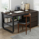 LIVARA Office Panels, Rounded Stable - Set Thickened and U-Legs, Design, Desk Chair 100/120/140cm Edge Space-Saving Walnut