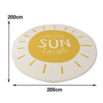 LIVARA Kids Plush Play Mat with Non-Slip Design, High-Density Soft Padding, Durable and Cozy Floor Protection -Sunshine Theme