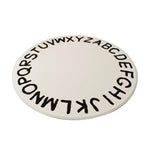 LIVARA Kids Plush Play Mat featuring Non-Slip Base, High-Density Soft Surface, Durable Comfort and Floor Protection -White Letters Theme