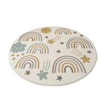 LIVARA Kids Plush Play Mat with Non-Slip Design, High-Density Soft Surface, Durable Comfort and Floor Protection -Rainbow Stars Theme