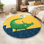 LIVARA Kids Plush Play Mat featuring Non-Slip Base, High-Density Soft Cushioning, Cozy and Floor-Protective -Big Crocodile Theme