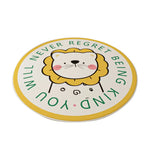 LIVARA Kids Plush Play Mat with Non-Slip Design, High-Density Soft Cushioning, Durable and Floor-Friendly -Yellow Lion Theme