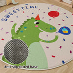 LIVARA Kids Plush Play Mat designed with Non-Slip Base, High-Density Soft Padding, Cozy Comfort and Floor Protection -Little Dinosaur Theme