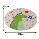 LIVARA Kids Plush Play Mat designed with Non-Slip Base, High-Density Soft Padding, Cozy Comfort and Floor Protection -Little Dinosaur Theme