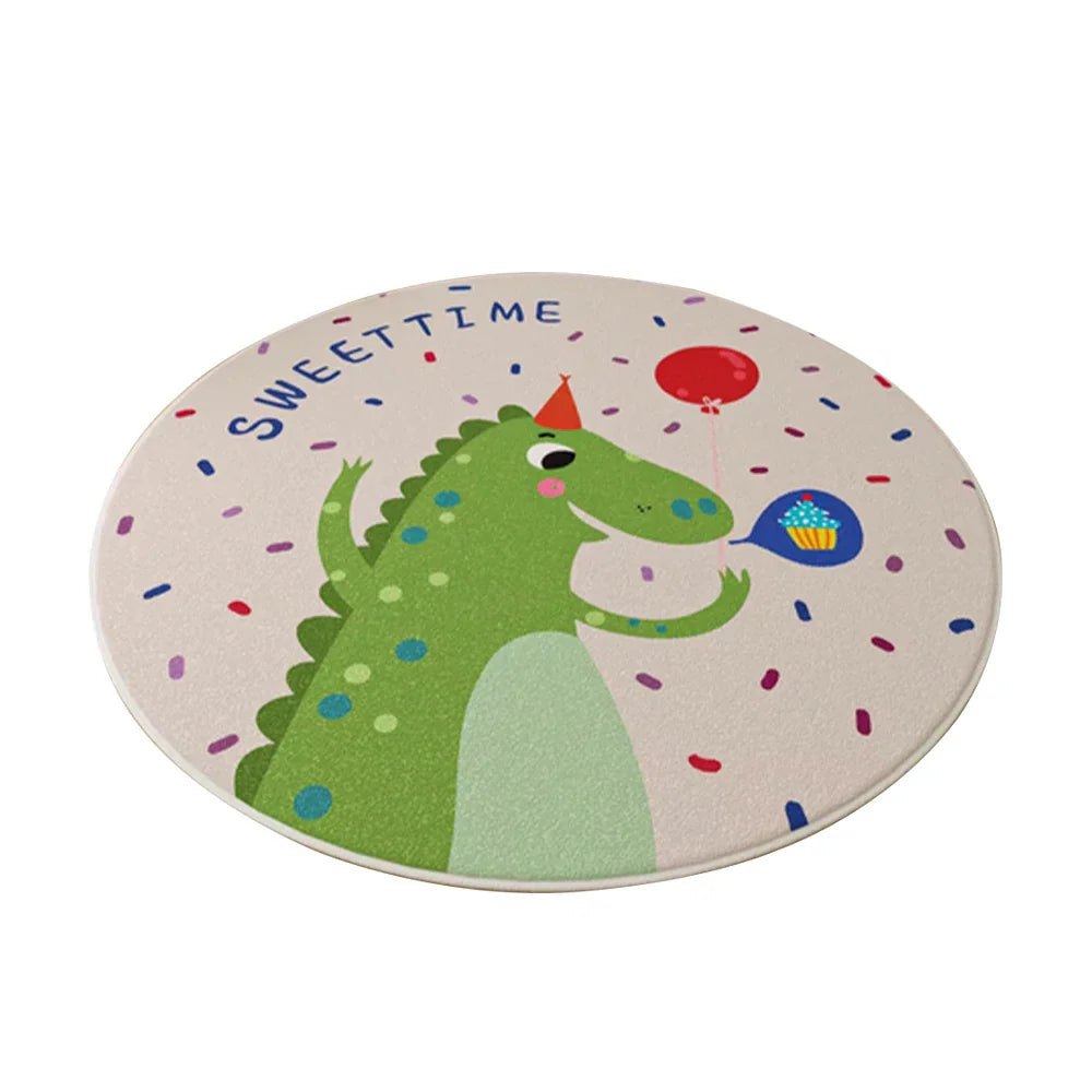 LIVARA Kids Plush Play Mat designed with Non-Slip Base, High-Density Soft Padding, Cozy Comfort and Floor Protection -Little Dinosaur Theme