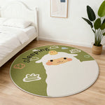 LIVARA Kids Plush Play Mat featuring Non-Slip Backing, High-Density Soft Surface, Durable and Floor-Protective -Little Green Sheep Theme